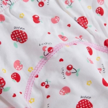 CUTE COTTON WASHABLE ELASTIC PRINTED BABIES DIAPER PANTS (FRUITS)