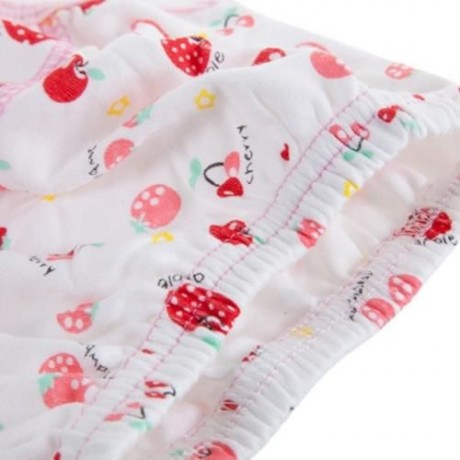CUTE COTTON WASHABLE ELASTIC PRINTED BABIES DIAPER PANTS (FRUITS)