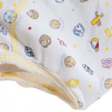 CUTE COTTON WASHABLE ELASTIC PRINTED BABIES DIAPER PANTS (HAT)