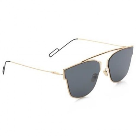 FASHION COATING MIRROR FLAT PANEL LENS DESIGN SUNGLASSES WITH METAL FRAME (#2)