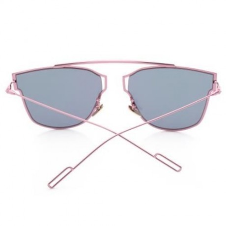 FASHION COATING MIRROR FLAT PANEL LENS DESIGN SUNGLASSES WITH METAL FRAME (#1)