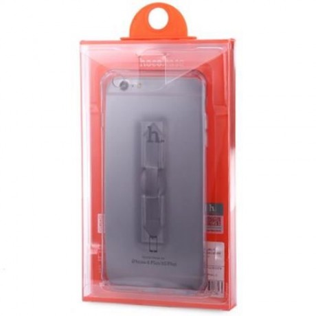 1 PIECE HOCO 5.5 INCH SOFT TRANSPARENT TPU PHONE COVE RING BUCKET CASE FOR IPHONE 6 PLUS /
