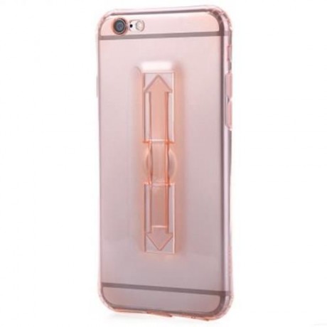 1 PIECE HOCO 5.5 INCH SOFT TRANSPARENT TPU PHONE COVE RING BUCKET CASE FOR IPHONE 6 PLUS /