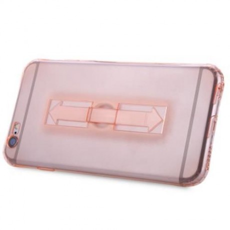 1 PIECE HOCO 5.5 INCH SOFT TRANSPARENT TPU PHONE COVE RING BUCKET CASE FOR IPHONE 6 PLUS /