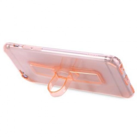 1 PIECE HOCO 5.5 INCH SOFT TRANSPARENT TPU PHONE COVE RING BUCKET CASE FOR IPHONE 6 PLUS /