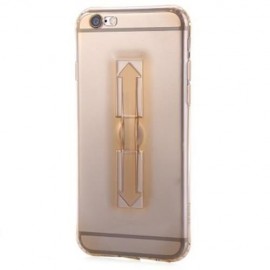 1 PIECE HOCO 5.5 INCH SOFT TRANSPARENT TPU PHONE COVE RING BUCKET CASE FOR IPHONE 6 PLUS /