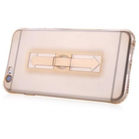 1 PIECE HOCO 4.7 INCH SOFT TRANSPARENT TPU PHONE COVE RING BUCKET CASE FOR IPHONE 6 / 6S (