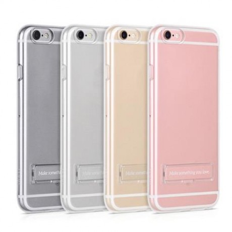 HOCO 5.5 INCH TRANSPARENT TPU PHONE COVER MAGNETIC STAND PROTECTIVE CASE FOR IPHONE 6 PLUS