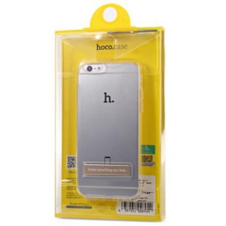 HOCO 5.5 INCH TRANSPARENT TPU PHONE COVER MAGNETIC STAND PROTECTIVE CASE FOR IPHONE 6 PLUS