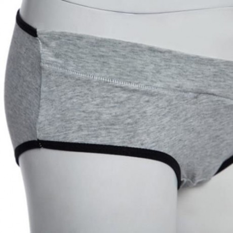 COTTON PURE COLOR BREATHABLE U-SHAPE LOW WAIST BRIEFS FOR PREGNANT WOMEN (#6)