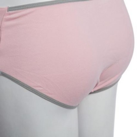 COTTON PURE COLOR BREATHABLE U-SHAPE LOW WAIST BRIEFS FOR PREGNANT WOMEN (#2)