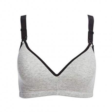 COTTON PURE COLOR BREATHABLE WIRE FREE NURSING BRA FOR PREGNANT WOMEN (#12)