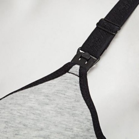 COTTON PURE COLOR BREATHABLE WIRE FREE NURSING BRA FOR PREGNANT WOMEN (#12)