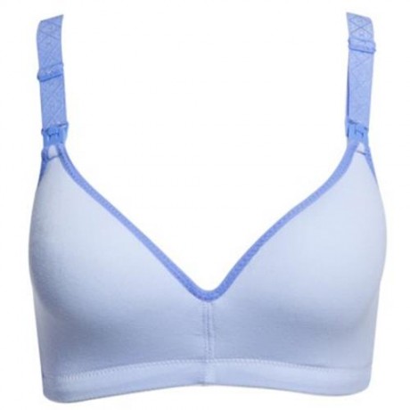 COTTON PURE COLOR BREATHABLE WIRE FREE NURSING BRA FOR PREGNANT WOMEN (#10)