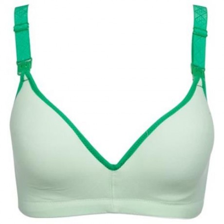 COTTON PURE COLOR BREATHABLE WIRE FREE NURSING BRA FOR PREGNANT WOMEN (#8)