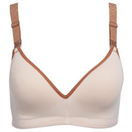 COTTON PURE COLOR BREATHABLE WIRE FREE NURSING BRA FOR PREGNANT WOMEN (#5)
