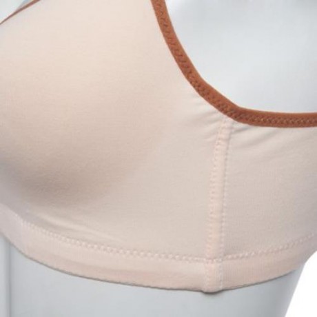 COTTON PURE COLOR BREATHABLE WIRE FREE NURSING BRA FOR PREGNANT WOMEN (#5)