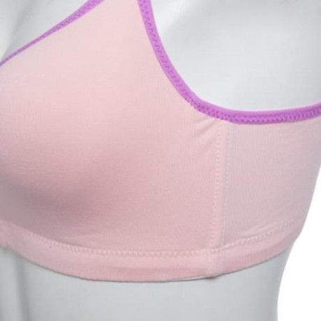 COTTON PURE COLOR BREATHABLE WIRE FREE NURSING BRA FOR PREGNANT WOMEN (#3)