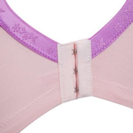 COTTON PURE COLOR BREATHABLE WIRE FREE NURSING BRA FOR PREGNANT WOMEN (#3)