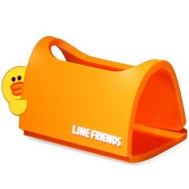 CUTE CARTOON DESIGN SILICONE PHONE STAND HOLDER (ORANGE)