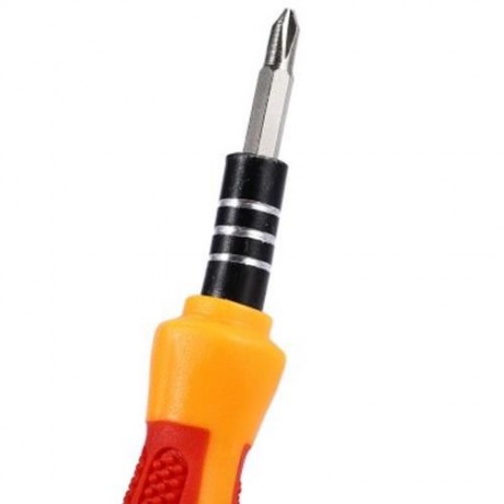 6032 - D 32 IN 1 INTERCHANGEABLE SCREWDRIVER TOOL SET WITH TWEEZER FOR PRECISE REPAIR (YEL