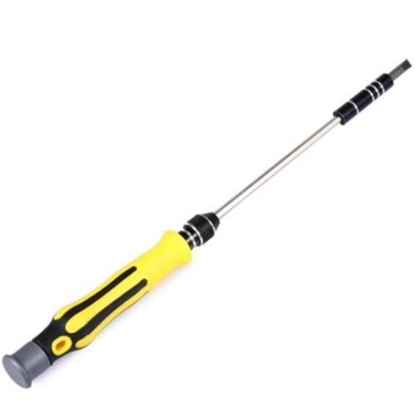 6089A 45 IN 1 INTERCHANGEABLE SCREWDRIVER TOOL SET WITH TWEEZER HARD EXTENSION SHAFT (YELL