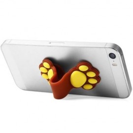 NOVELTY PAW PATTERN SILICONE MATERIAL FLEXIBLE SUCKER STAND HOLDER (GREEN)