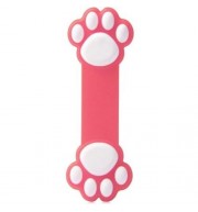 NOVELTY PAW PATTERN SILICONE MATERIAL FLEXIBLE SUCKER STAND HOLDER (PINK)