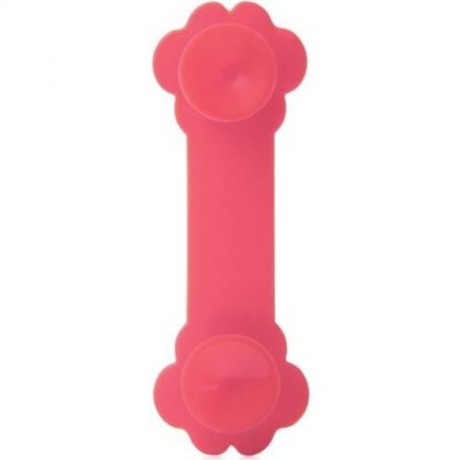 NOVELTY PAW PATTERN SILICONE MATERIAL FLEXIBLE SUCKER STAND HOLDER (PINK)