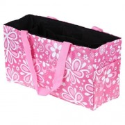 MULTIPURPOSE FLOWER PRINT WATERPROOF SEPARATE MUMMY HANDBAG (PINK)
