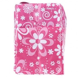MULTIPURPOSE FLOWER PRINT WATERPROOF SEPARATE MUMMY HANDBAG (PINK)