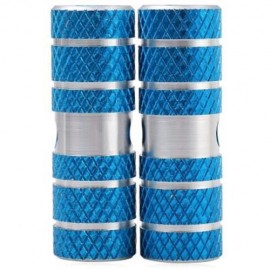 2PCS AXLE FOOT PEGS STUNT PEDAL FOR BMX MOUNTAIN BIKE BICYCLE CYCLING (BLUE)
