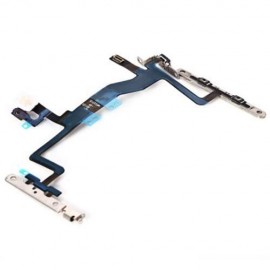 ON / OFF POWER VOLUME BUTTON MUTE CONTROL MIC FLASH METAL PLATE FLEX CABLE REPLACEMENT FOR