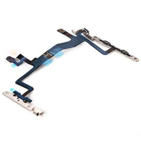 ON / OFF POWER VOLUME BUTTON MUTE CONTROL MIC FLASH METAL PLATE FLEX CABLE REPLACEMENT FOR