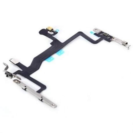 ON / OFF POWER VOLUME BUTTON MUTE CONTROL MIC FLASH METAL PLATE FLEX CABLE REPLACEMENT FOR