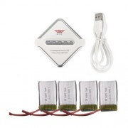 SY X25 3.7V 750MAH 25C BATTERY SET RC QUADCOPTER SPARE PARTS (WHITE)