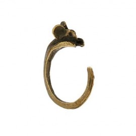 ANIMAL DESIGN ALLOY OPEN RING FOR LADIES (BRONZE-COLORED)