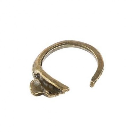 ANIMAL DESIGN ALLOY OPEN RING FOR LADIES (BRONZE-COLORED)