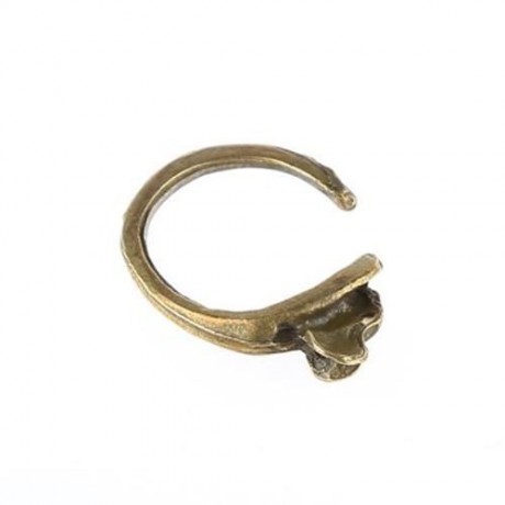 ANIMAL DESIGN ALLOY OPEN RING FOR LADIES (BRONZE-COLORED)