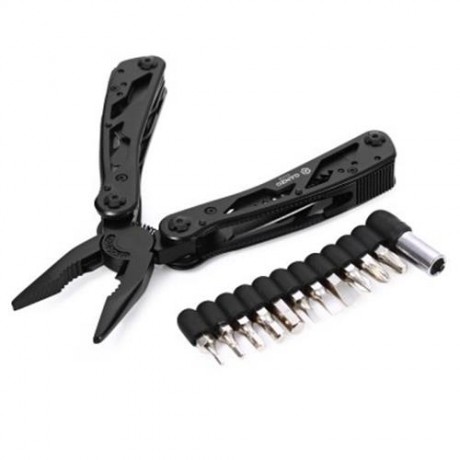 GANZO G202B USEFUL MULTI TOOL PLIERS WITH MULTI SPECIFICATION SCREWDRIVER (BLACK)
