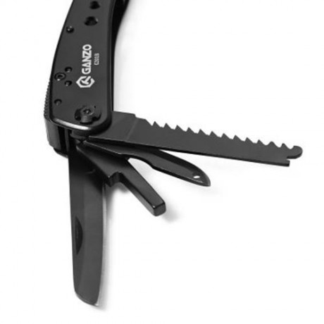 HOT SALE GANZO G201B MULTI TOOL PLIERS WITH MULTI SPECIFICATION SCREWDRIVER (BLACK)
