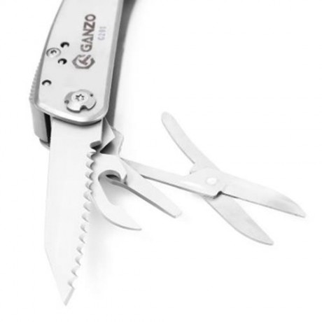HOT SALE GANZO G201 MULTI TOOL PLIERS WITH MULTI SPECIFICATION SCREWDRIVER (SILVER)