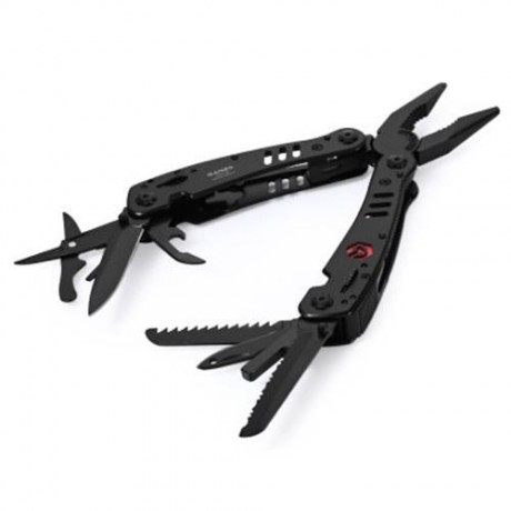 COMPACT SIZE GANZO G301B MULTI TOOL PLIERS WITH MULTI SPECIFICATION SCREWDRIVER (BLACK)