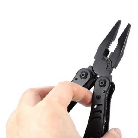 COMPACT SIZE GANZO G301B MULTI TOOL PLIERS WITH MULTI SPECIFICATION SCREWDRIVER (BLACK)