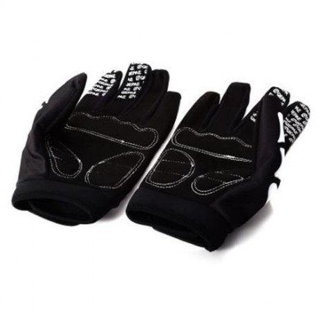 QEPAE WINTER PROTECTION THICKEN LONG FINGERS GOLVES WITH SKULL PATTERN FOR OUTDOOR BIKE RI