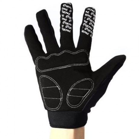 QEPAE WINTER PROTECTION THICKEN LONG FINGERS GOLVES WITH SKULL PATTERN FOR OUTDOOR BIKE RI
