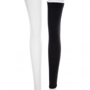 SPORT KNEELET LEG KNEE LONG SLEEVE FOR FOOTBALL BASKETBALL CYCLING (BLACK)