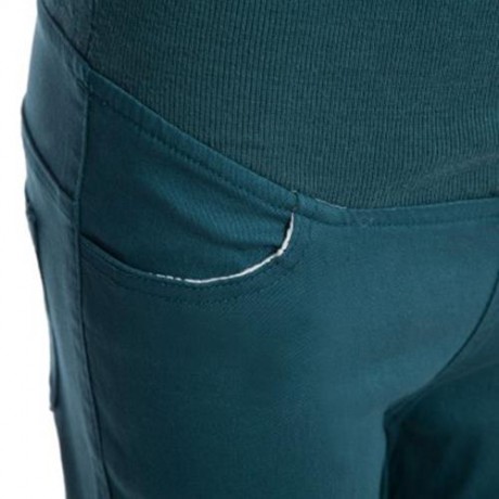 COTTON BLEND PREGNANT WOMEN PANTS (BLACKISH GREEN)
