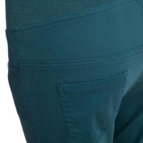 COTTON BLEND PREGNANT WOMEN PANTS (BLACKISH GREEN)