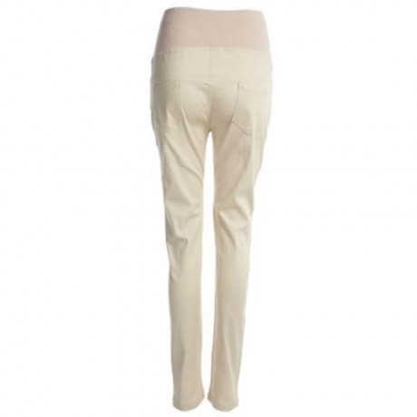 COTTON BLEND PREGNANT WOMEN PANTS (KHAKI)